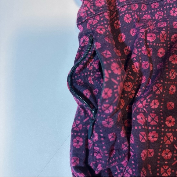 Toad & Co Rosemarie Dress Geo Floral Print Eco Knit - Picture 5 of 7